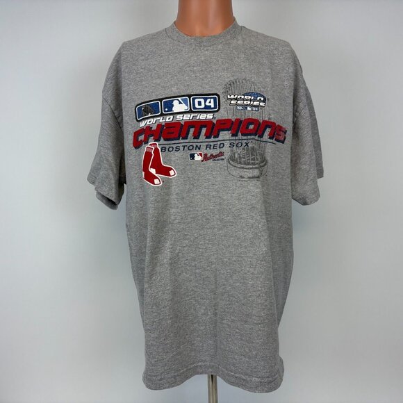 Vintage Boston Red Sox T Shirt Mens Size XL 2004 MLB World Series Champions - Picture 2 of 5